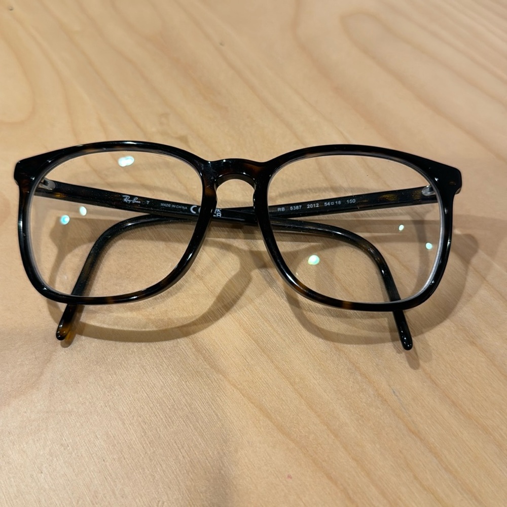 Ray Ban 5387 Square Tortoise Acetate Frames